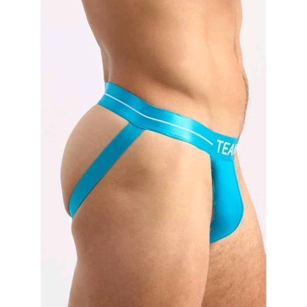 TEAMM8 ICON Modal Jock Quick Dry Low-Rise Jockstrap Size Small Azure Blue
